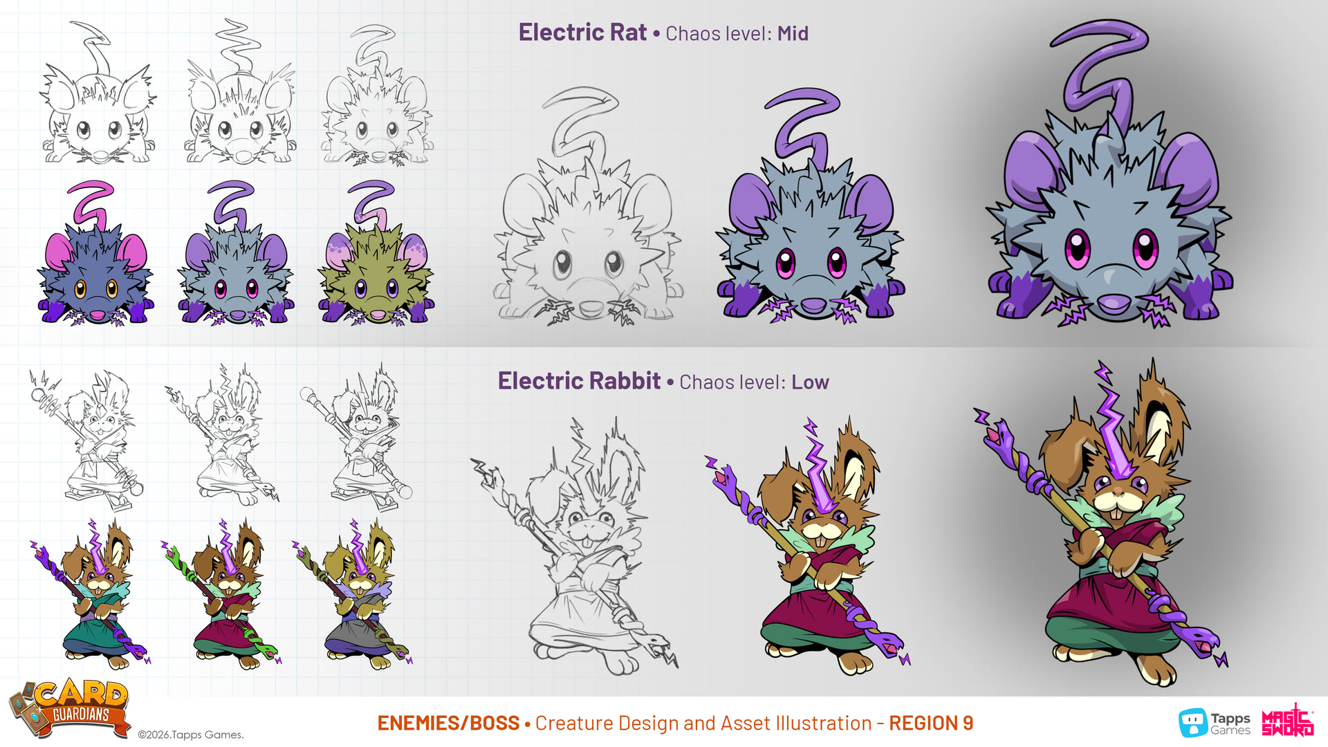 Enemy concept art for Card Guardians by Magic Sword Studio for Tapps Games (15 of 19)
